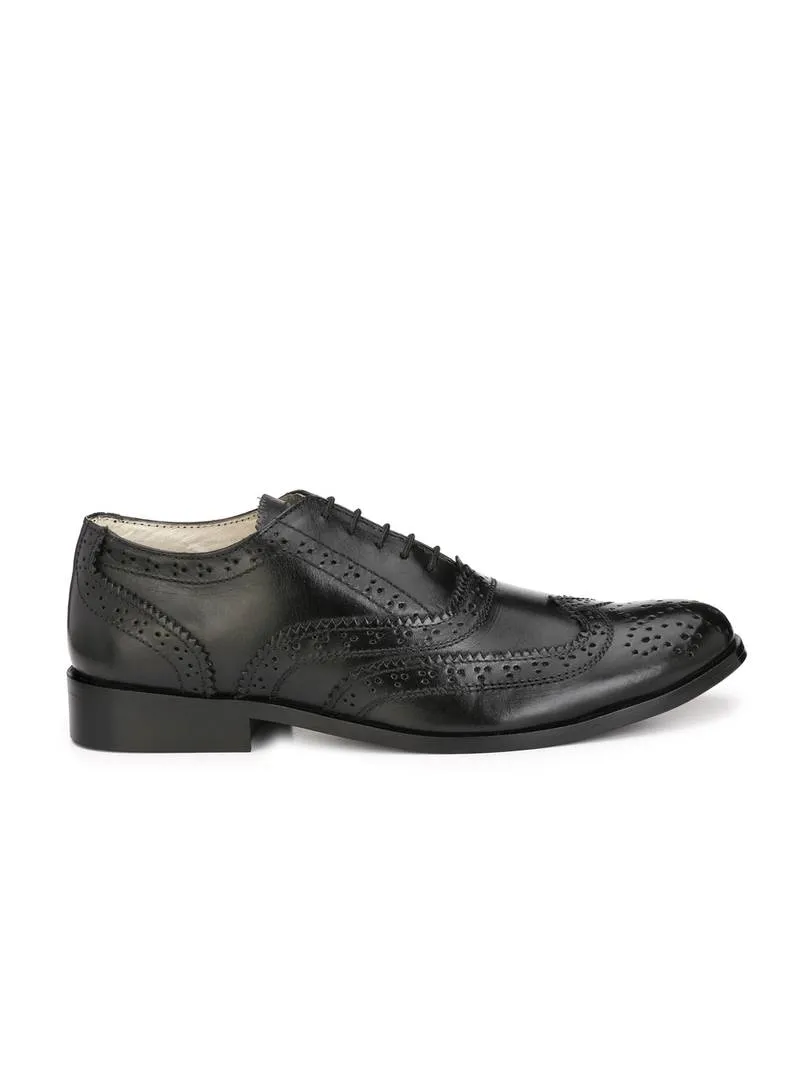 Men's Black Brogue  Original Leather Formal Shoes