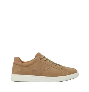 Mens Hush Puppies Gravity Taupe Suede Casual Sneaker