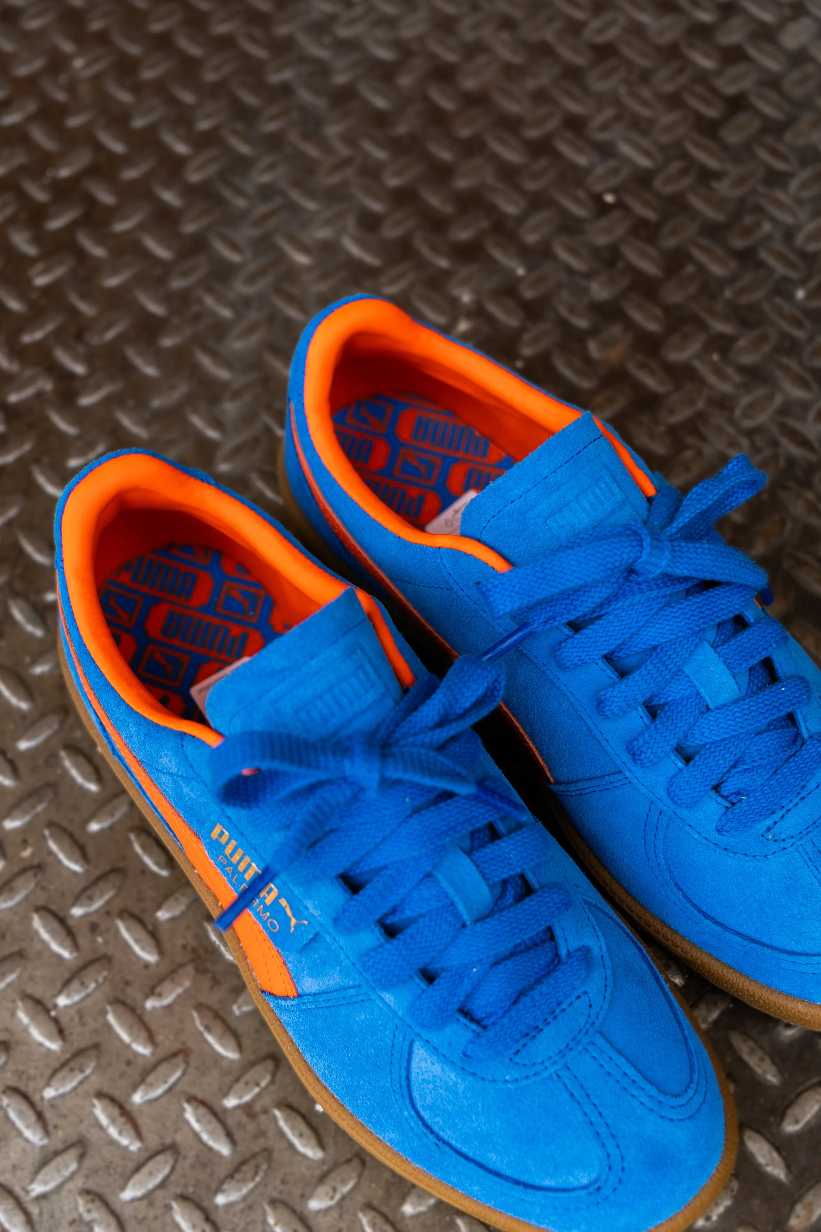 Mens Puma Palermo (Hyperlink Blue/Flame Flicker/Gum)