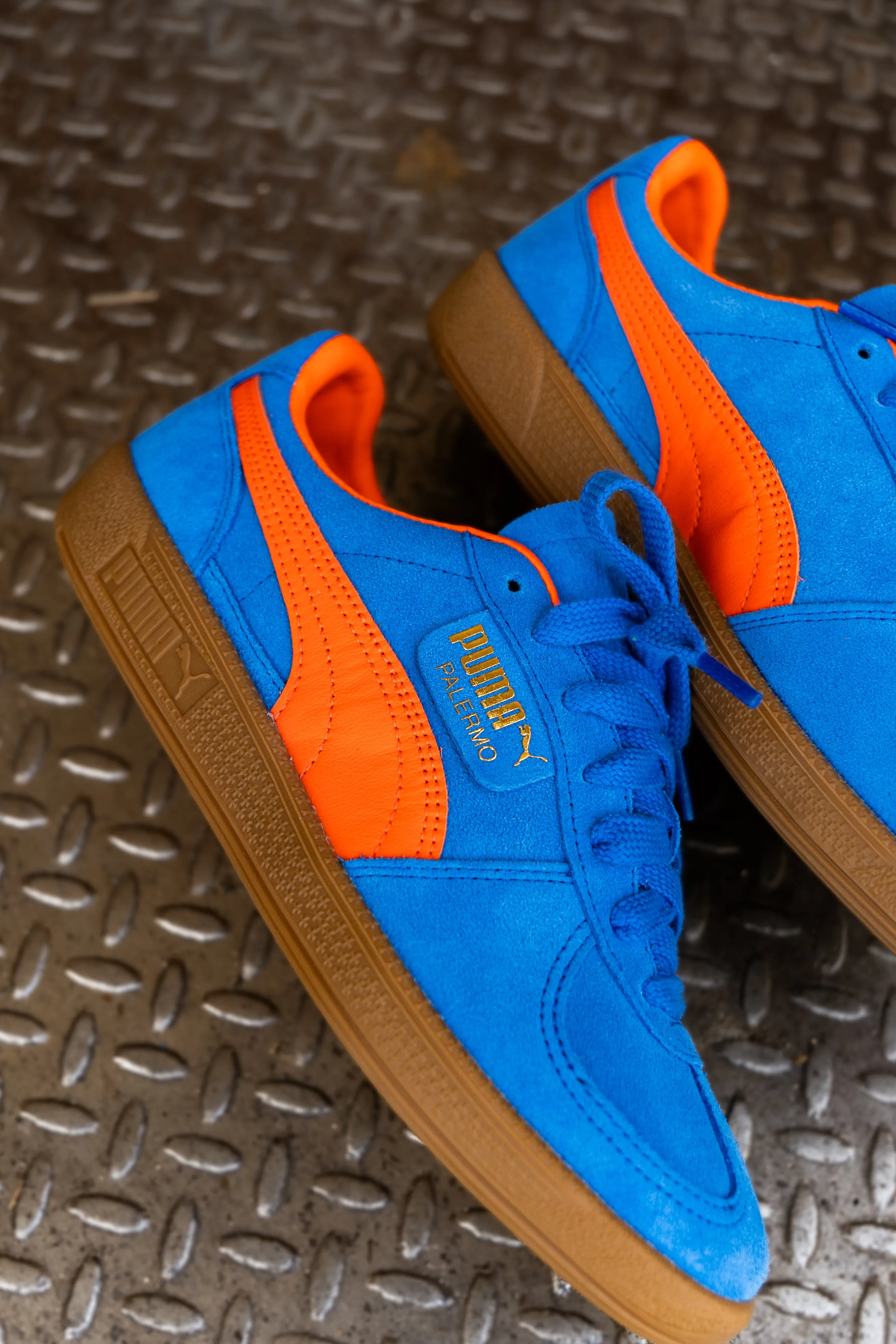 Mens Puma Palermo (Hyperlink Blue/Flame Flicker/Gum)