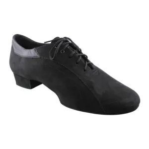 Men's Smooth Dance Shoes, 1115 Franco, Black Nubuck