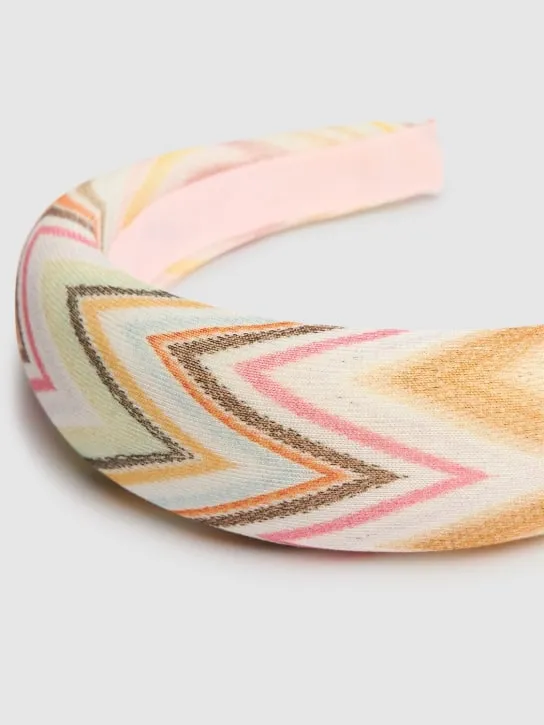 Missoni   Zig zag print cotton headband 