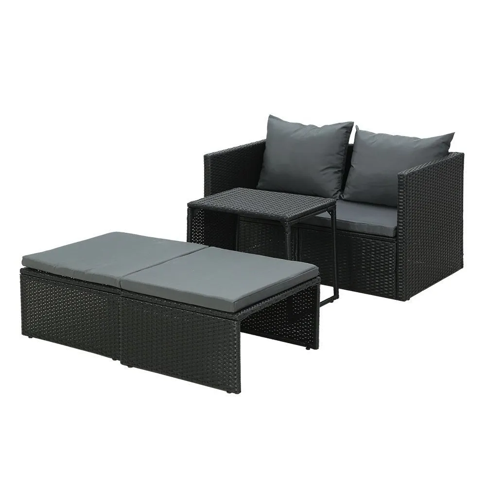 Multi Function Outdoor Setting - Black