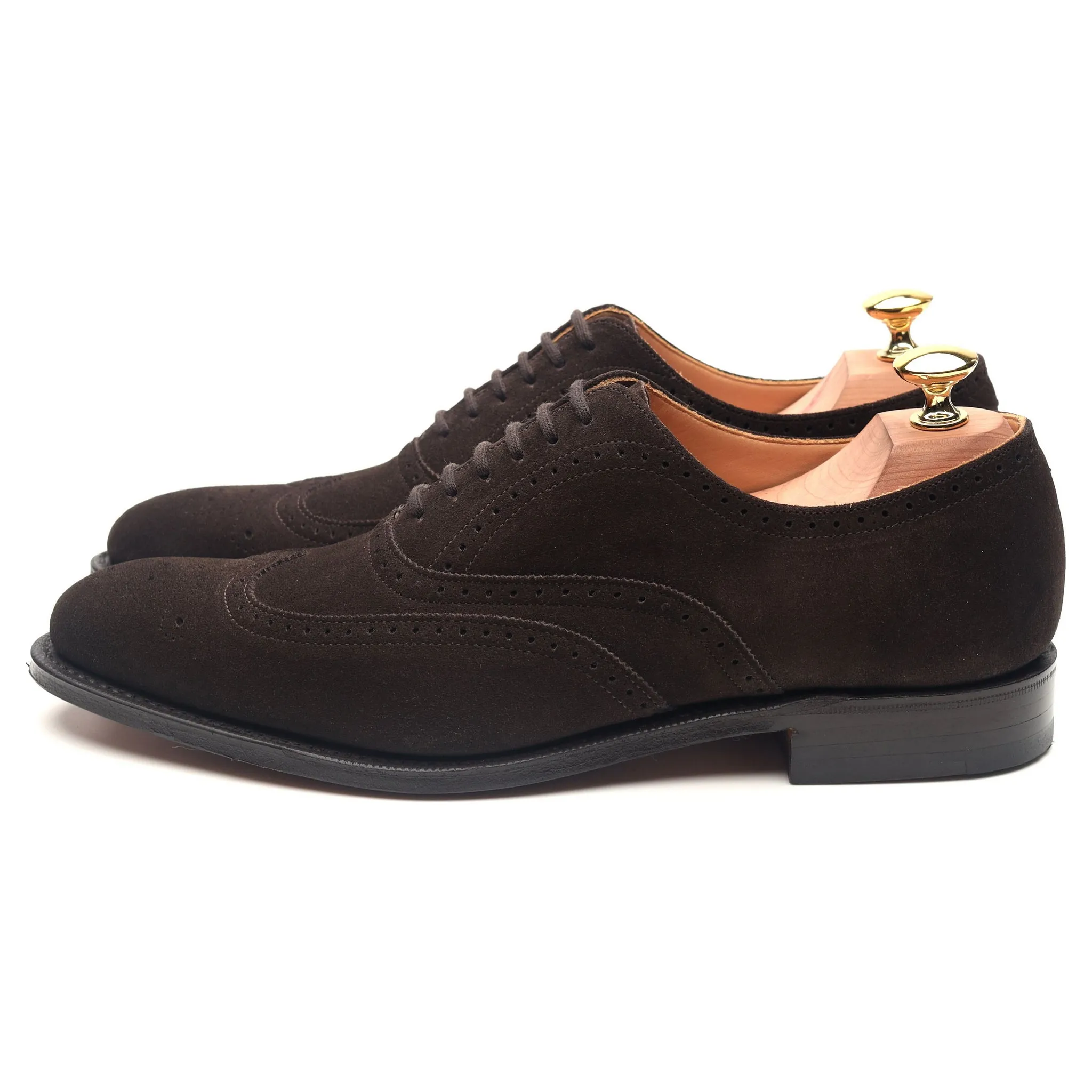 'New York' Brown Suede Brogues UK 6.5 F