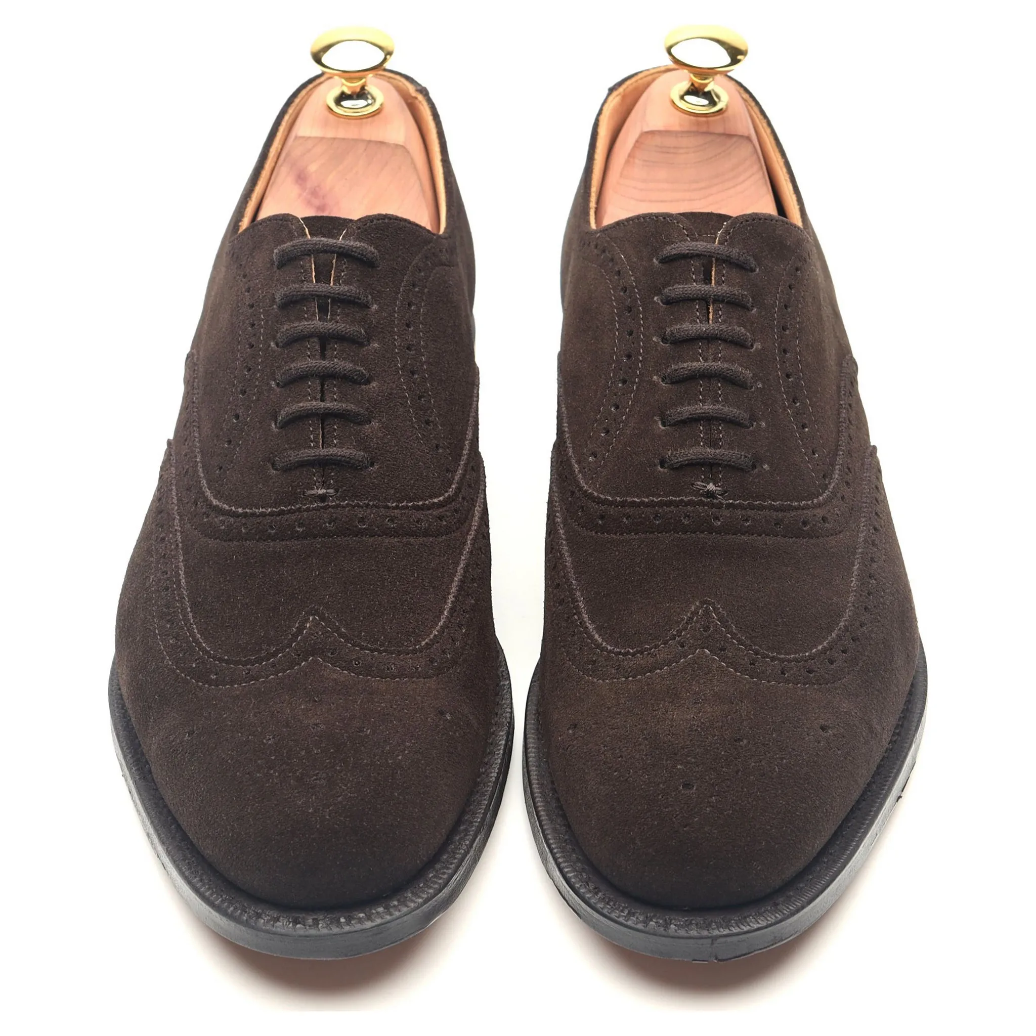 'New York' Brown Suede Brogues UK 6.5 F