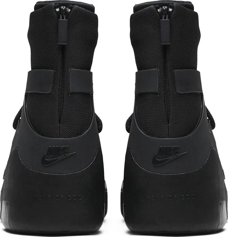 Nike Air Fear of God 1 'Triple Black' Sneakers, Black