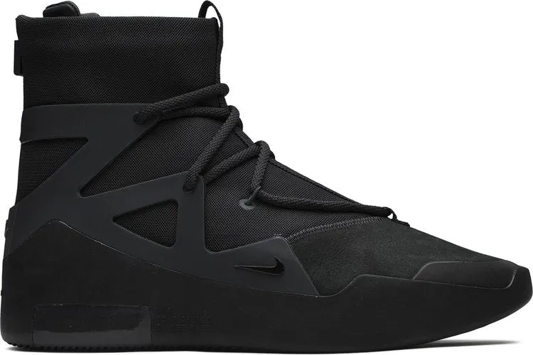 Nike Air Fear of God 1 'Triple Black' Sneakers, Black