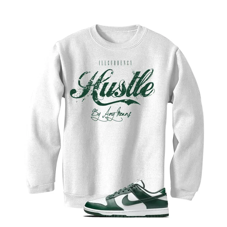 Nike Dunk Low Michigan State White T-Shirt (Hustle By Any Means)