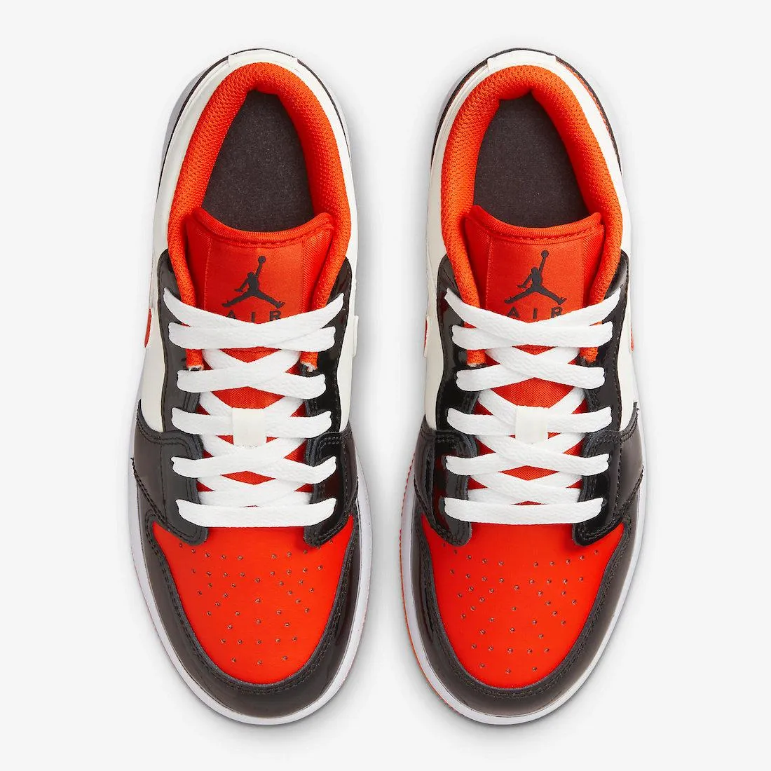 Nike Kid's Air Jordan 1 Low GS Shoes - Team Orange / Black / Sail