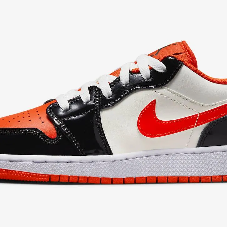 Nike Kid's Air Jordan 1 Low GS Shoes - Team Orange / Black / Sail