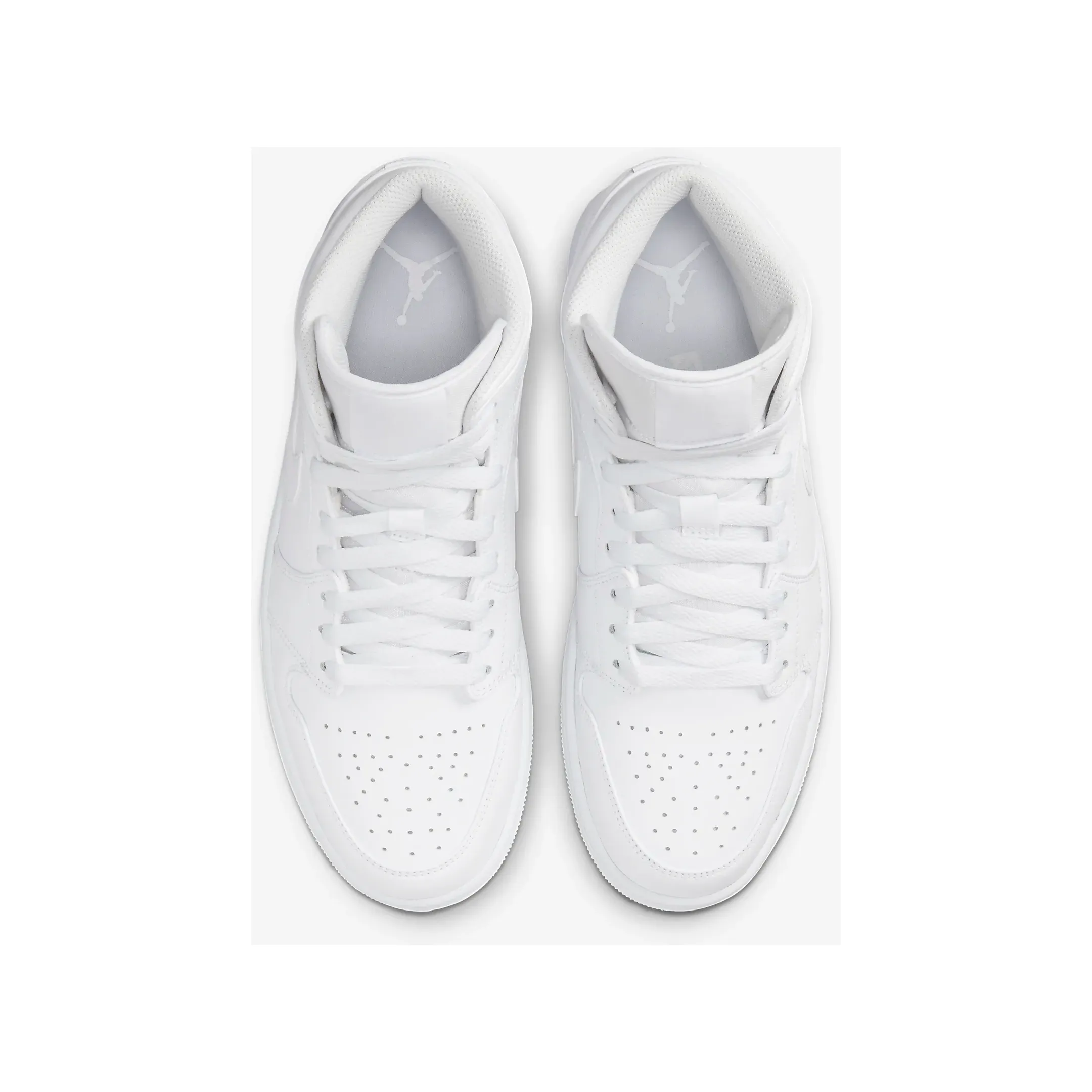 Nike Men's Air Jordan 1 Mid Shoes - All White