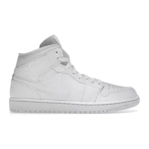 Nike Men's Air Jordan 1 Mid Shoes - All White