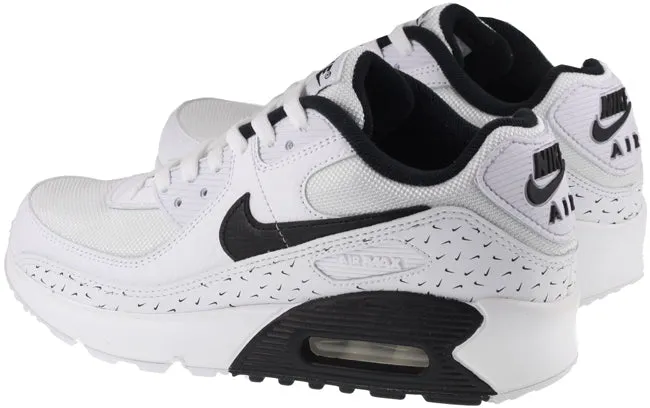 Nike Shoes Junior Air Max 90 White Black Multi Swoosh