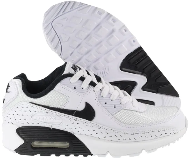 Nike Shoes Junior Air Max 90 White Black Multi Swoosh