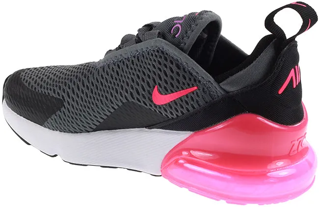 Nike Shoes Kids Air Max 270 Smoke Grey Black White Hyper Pink