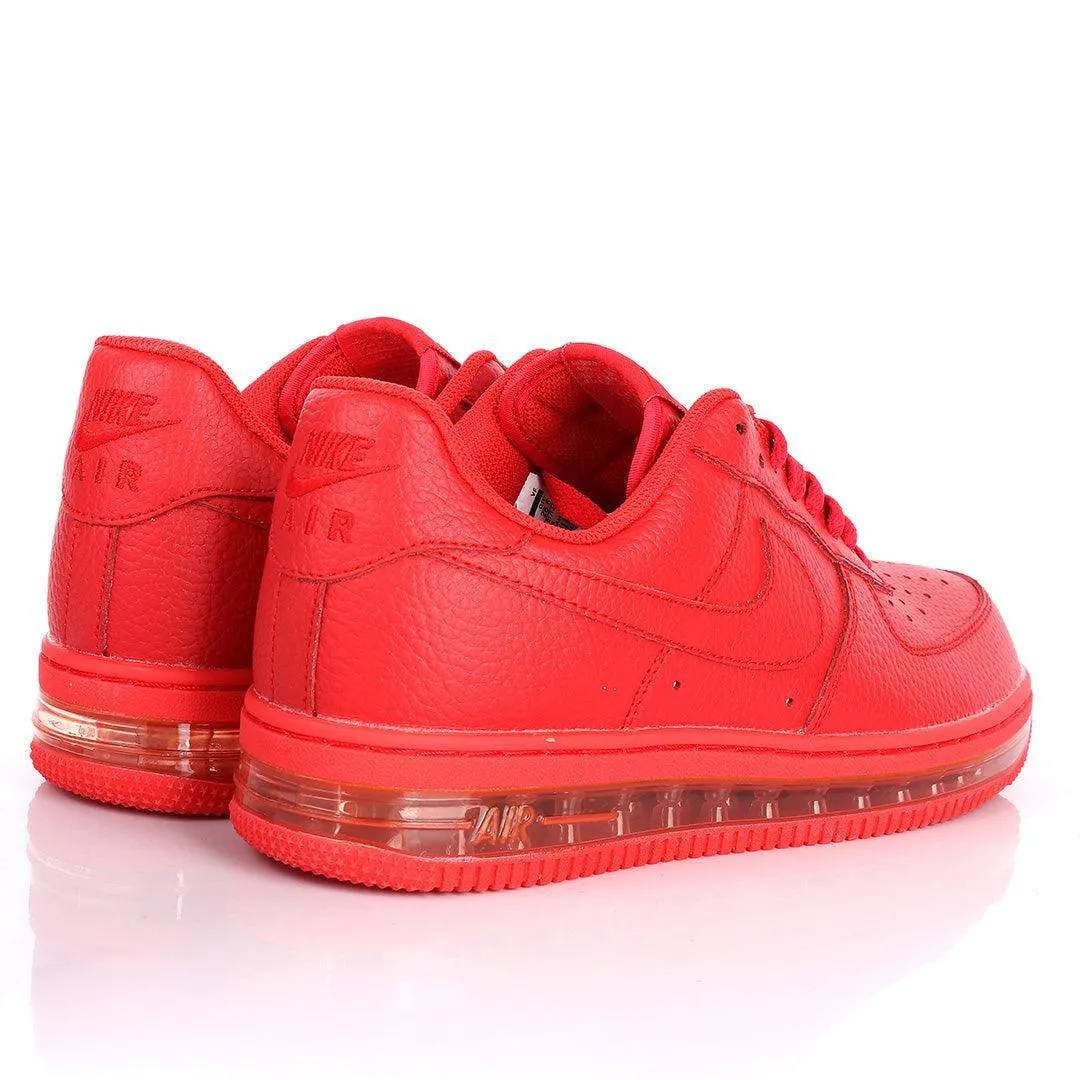 NK Force 1 Translucent Panel Designed Sneakers- Red