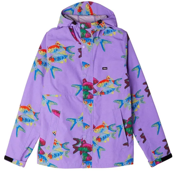 Obey Fishbowl Jacket - Lavender Silk Multi