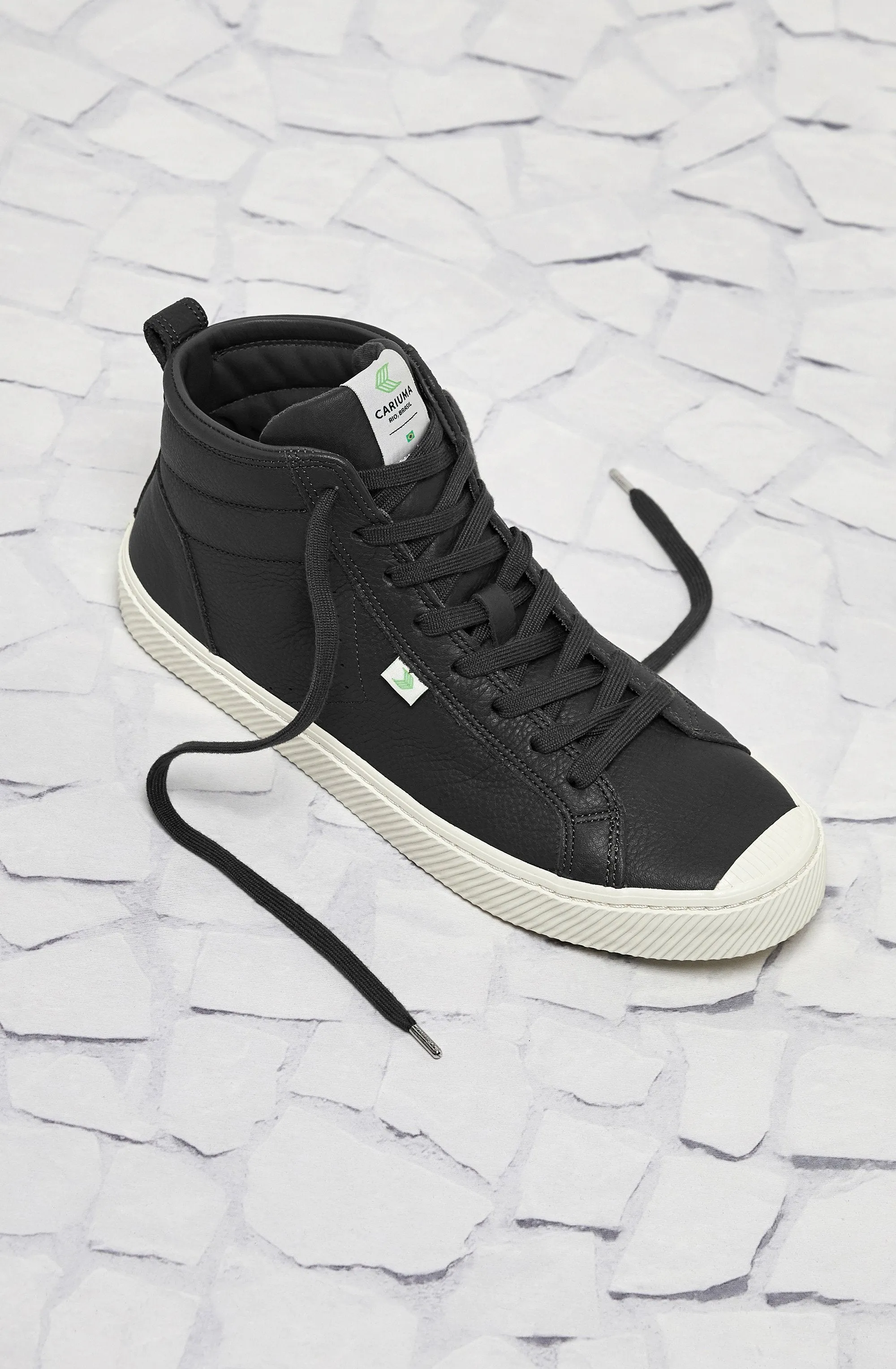 OCA High Black Premium Leather Sneaker Women