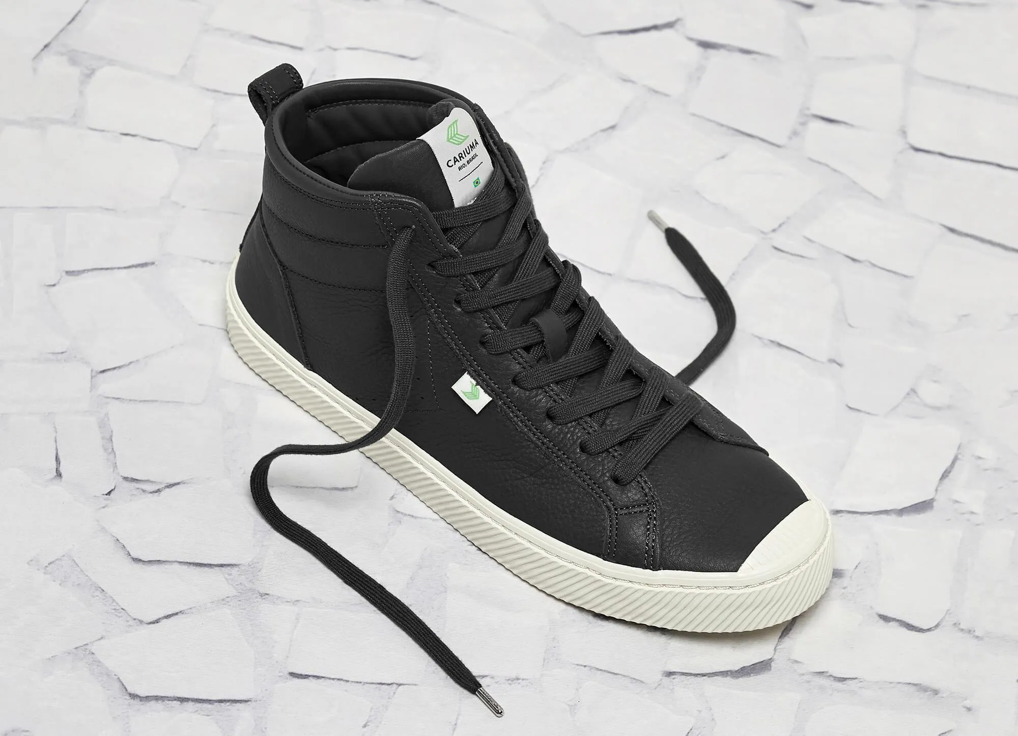 OCA High Black Premium Leather Sneaker Women