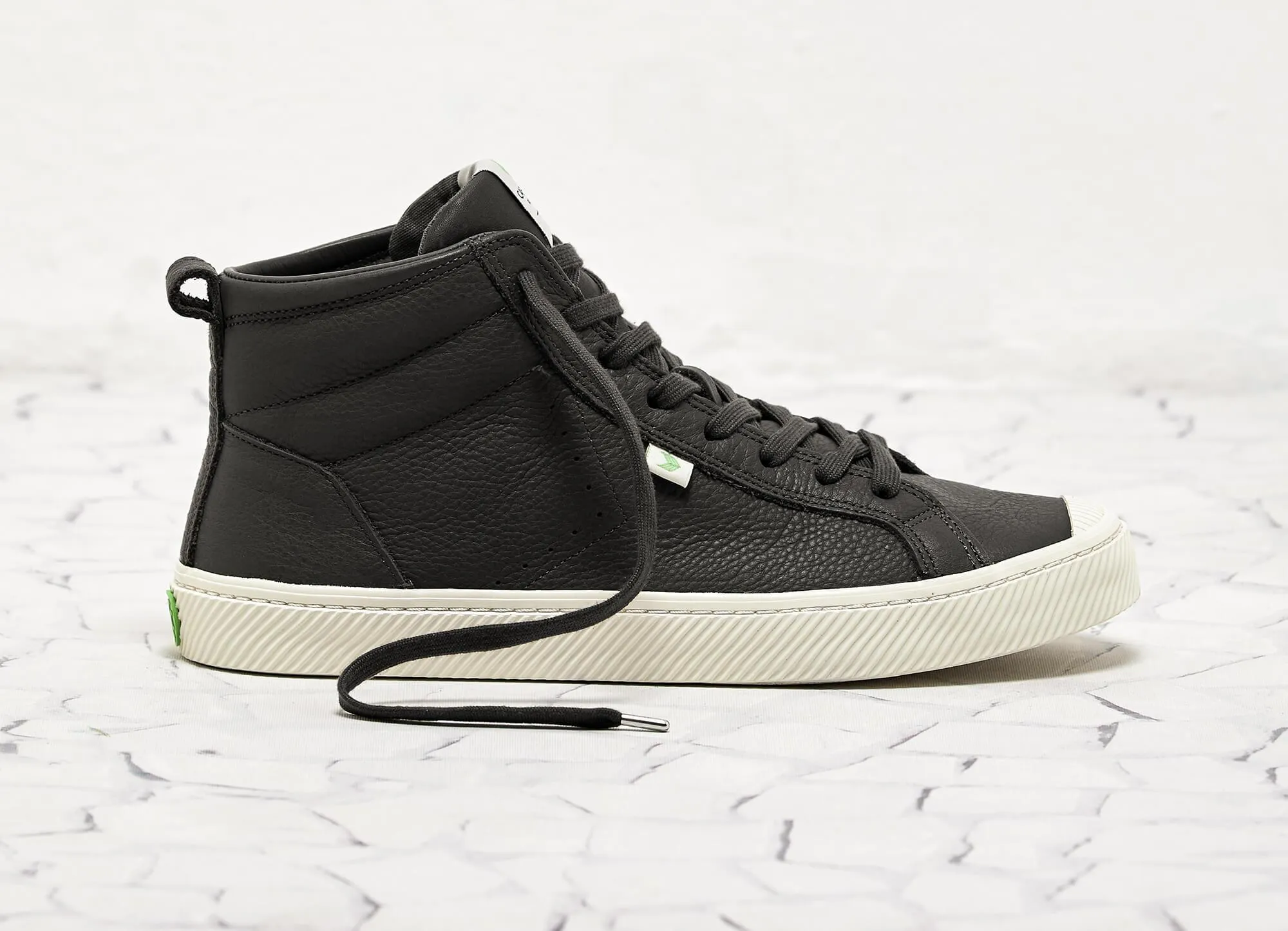 OCA High Black Premium Leather Sneaker Women