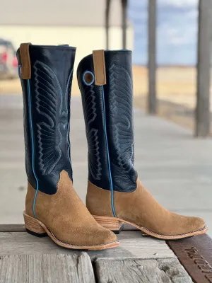 Olathe Boot Co. | Tan Newman KS Toe Tall Top Boot