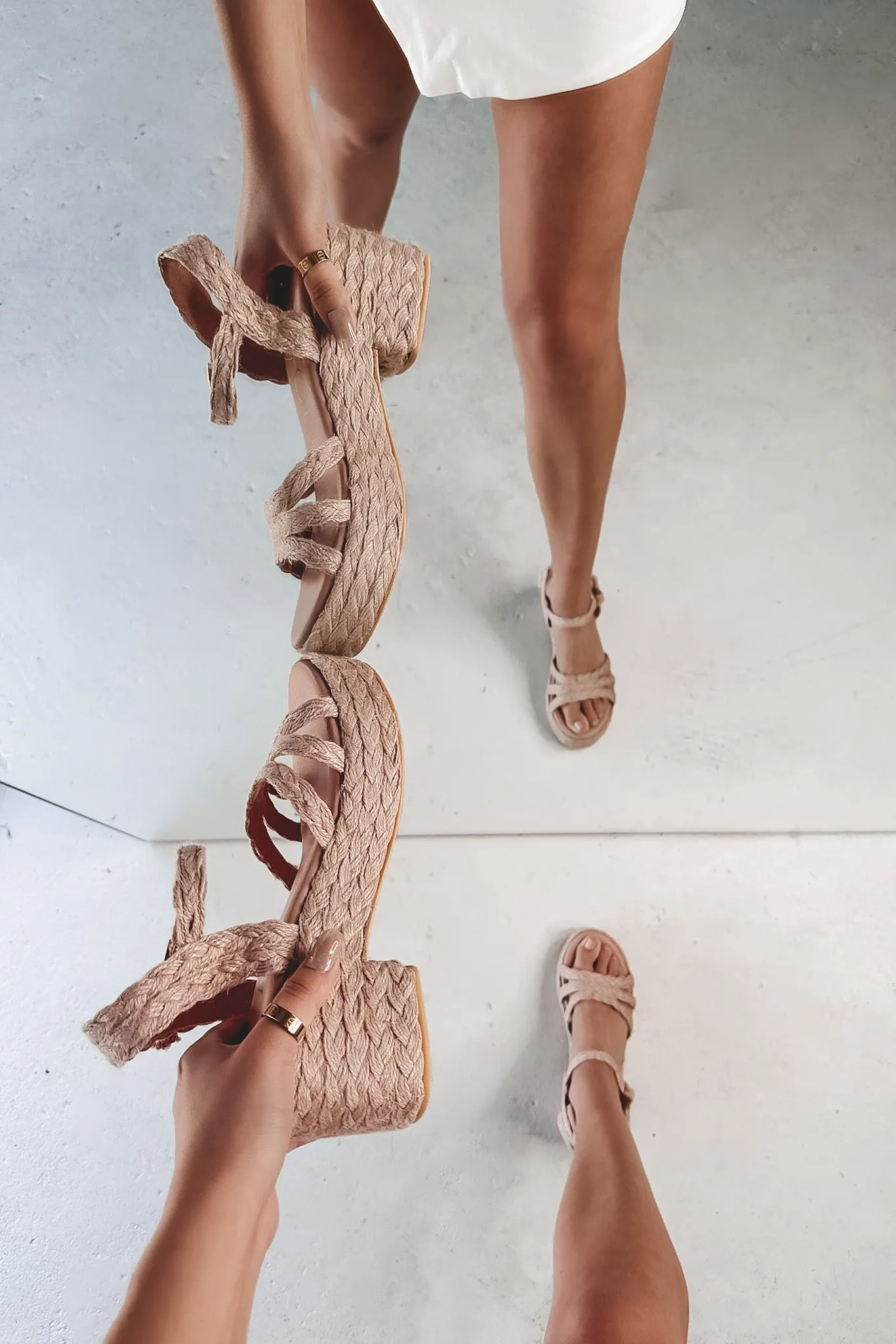 On Island Time Braided Platform Heel