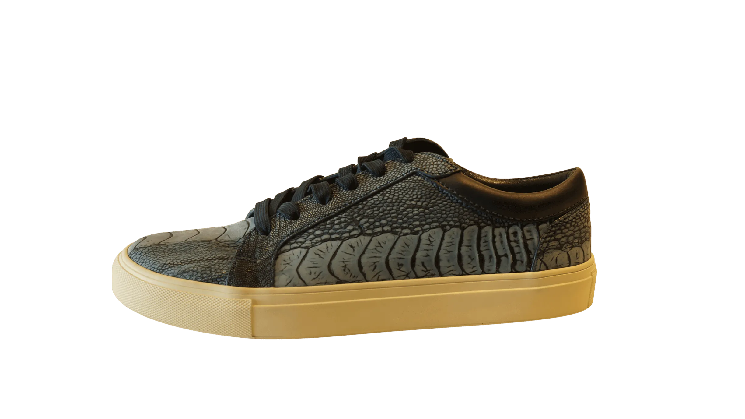 Ostrich Leg Nubuck Sneakers - The matchmaker