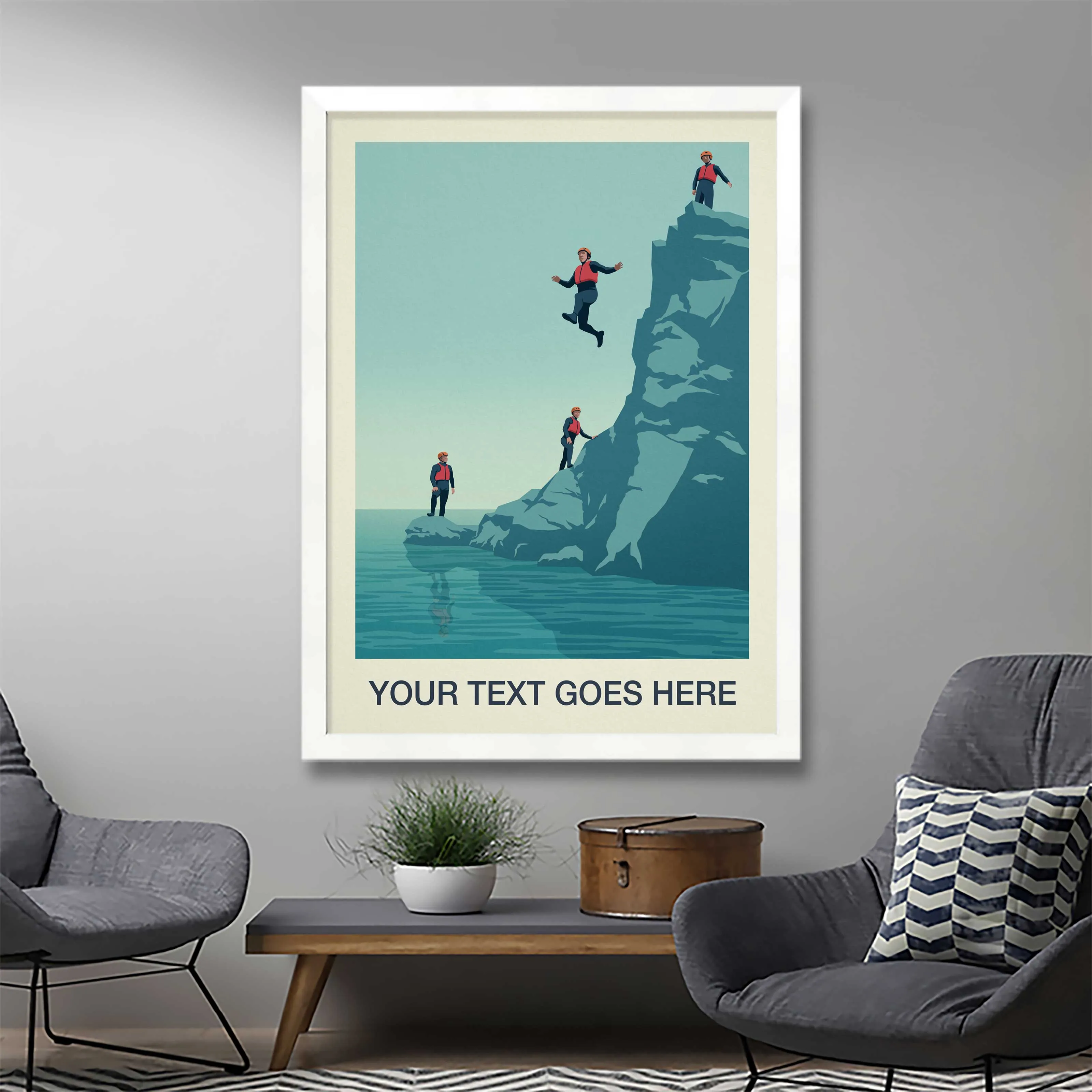 Personalised Coasteering Print