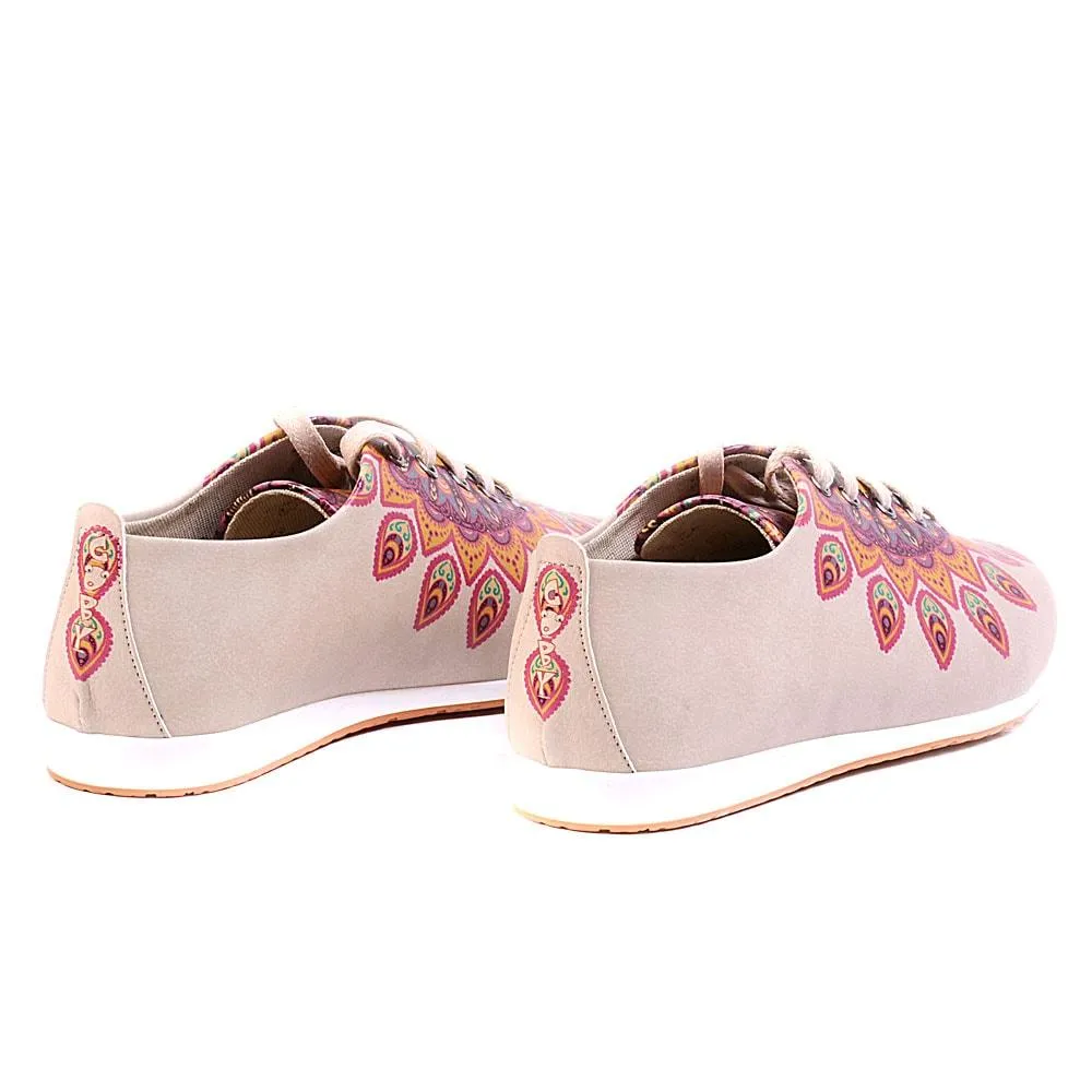 Pink Pattern Ballerinas Shoes SLV184