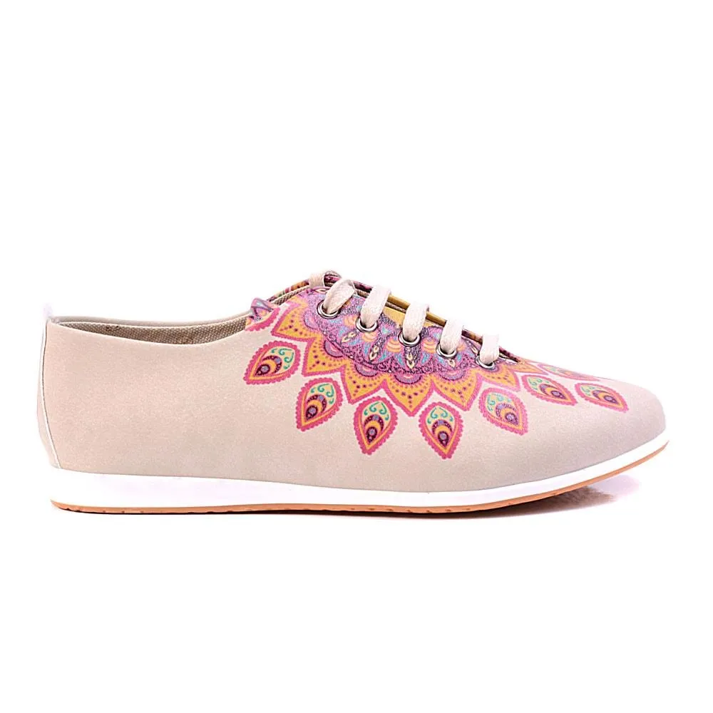 Pink Pattern Ballerinas Shoes SLV184