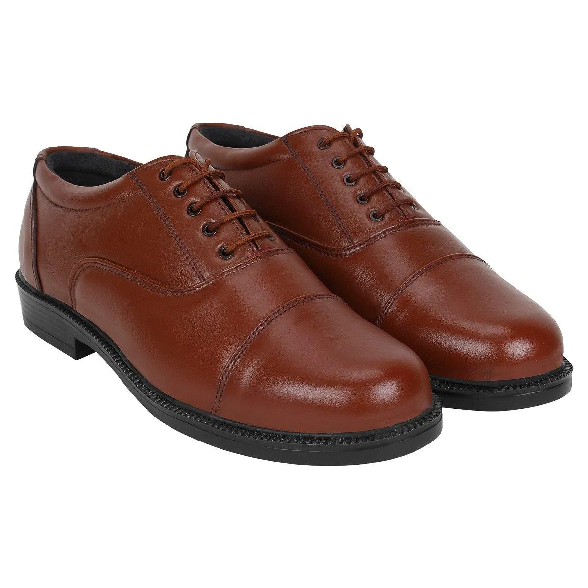 Police Uniform Shoes Brown for Men