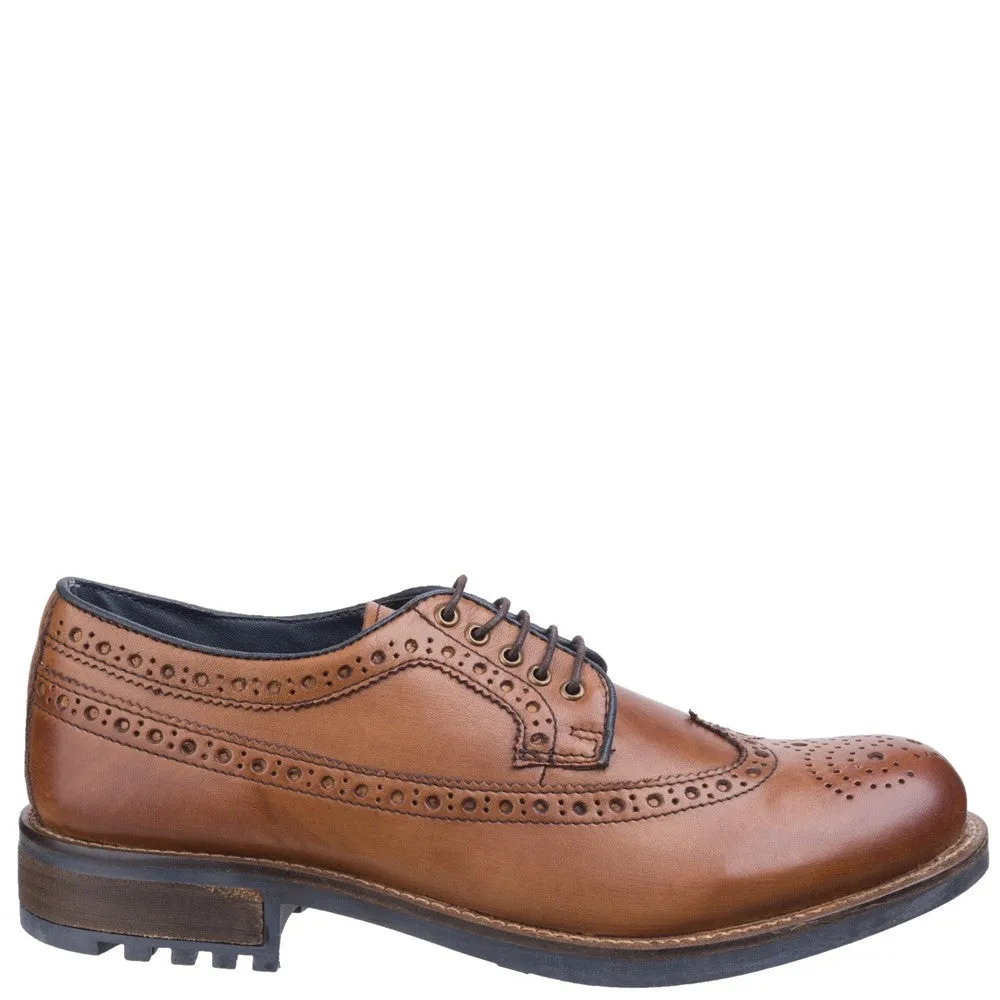 Poplar Brogue Dress Shoes Tan