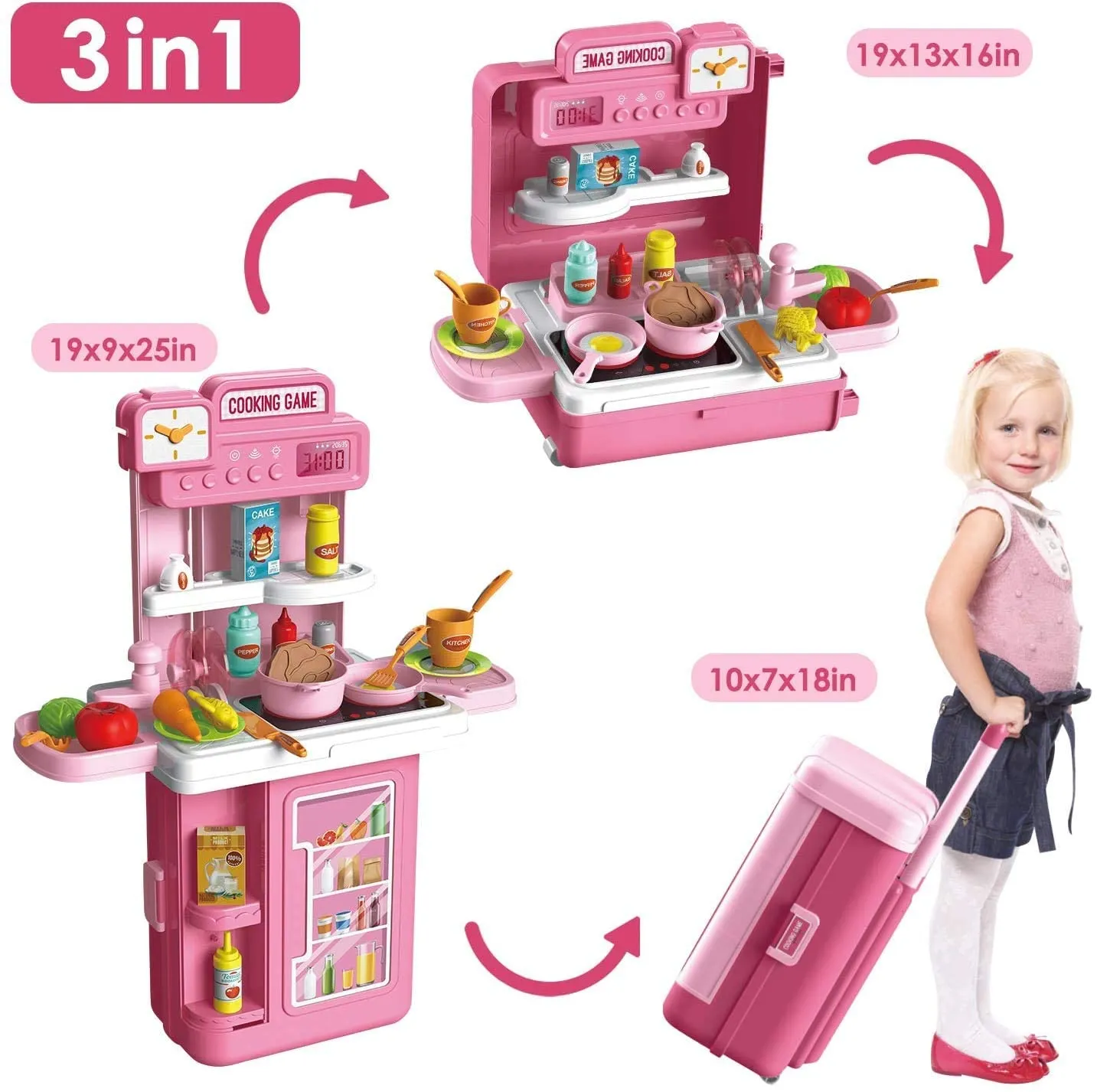 Pretend Play Kitchen Set