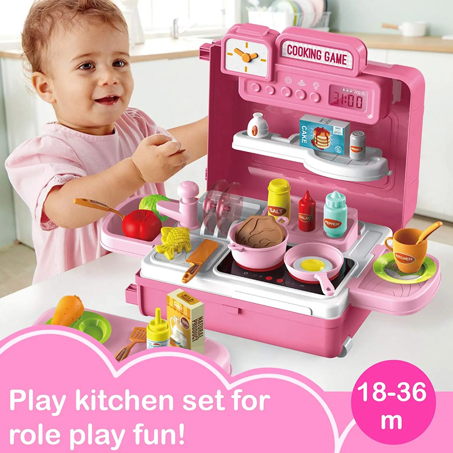 Pretend Play Kitchen Set