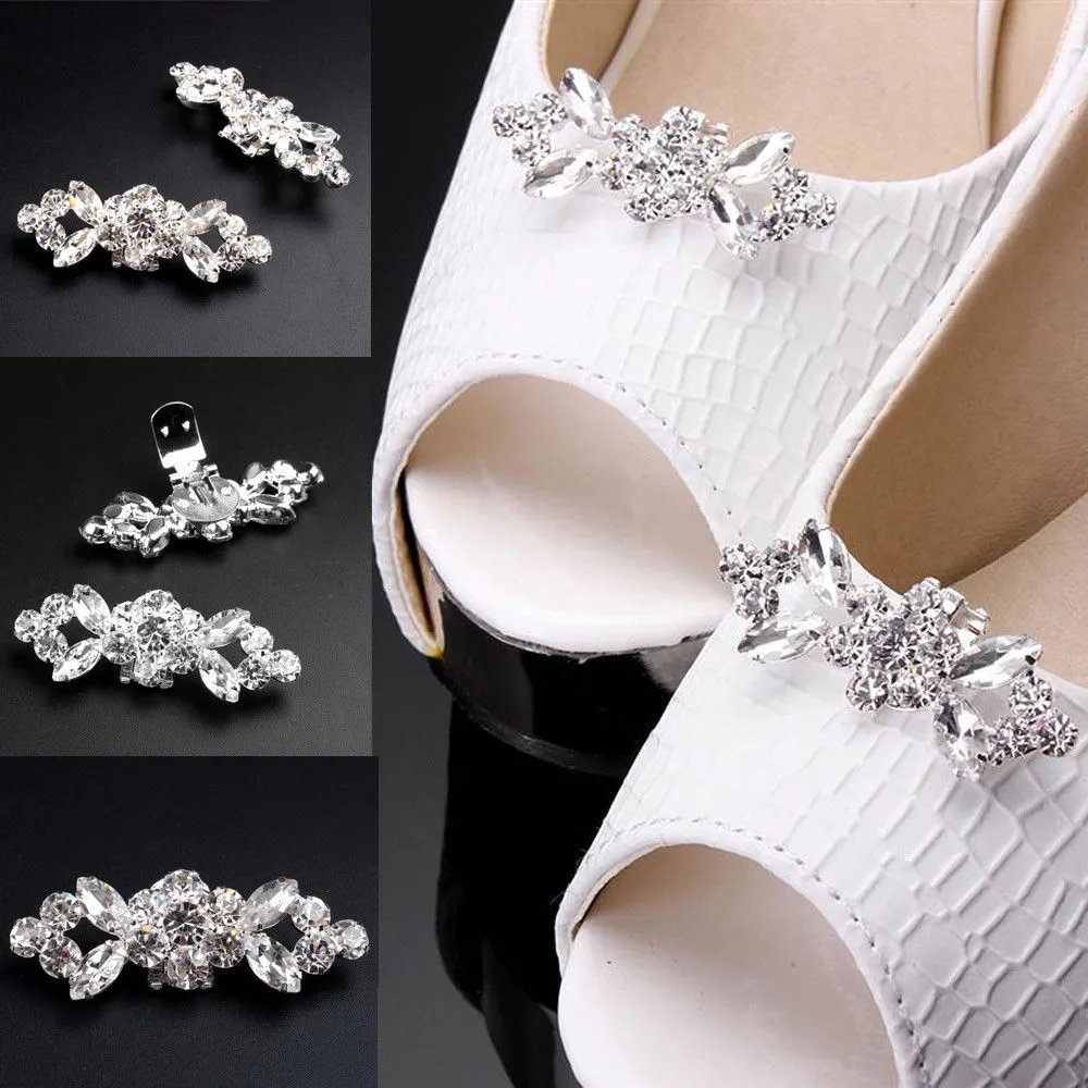 "Paris" - Crystal Bridal Shoe Clips