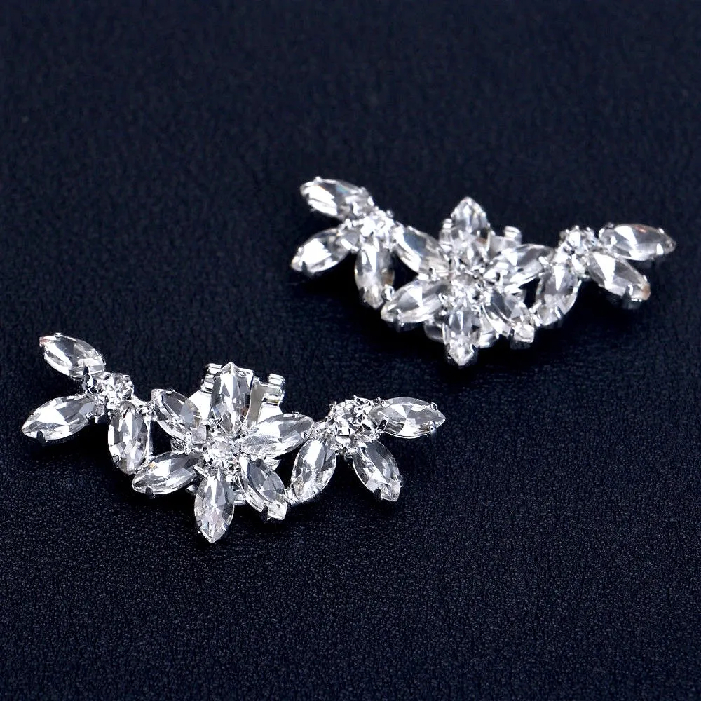 "Paris" - Crystal Bridal Shoe Clips