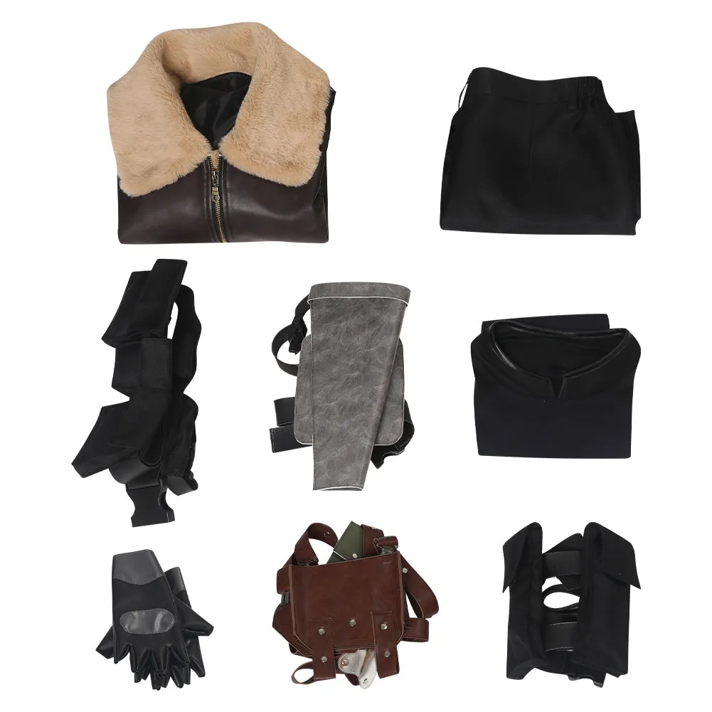 Resident Evil 4 Remake Leon Scott Kennedy Cosplay Costume Coat Pants Gloves Outfits Halloween Carnival Suit