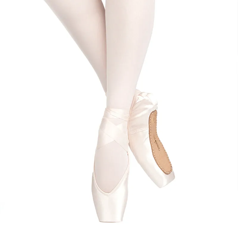 Russian Pointe Rubin U-Cut Drawstring Pointe Shoes - Flexible Hard Shank