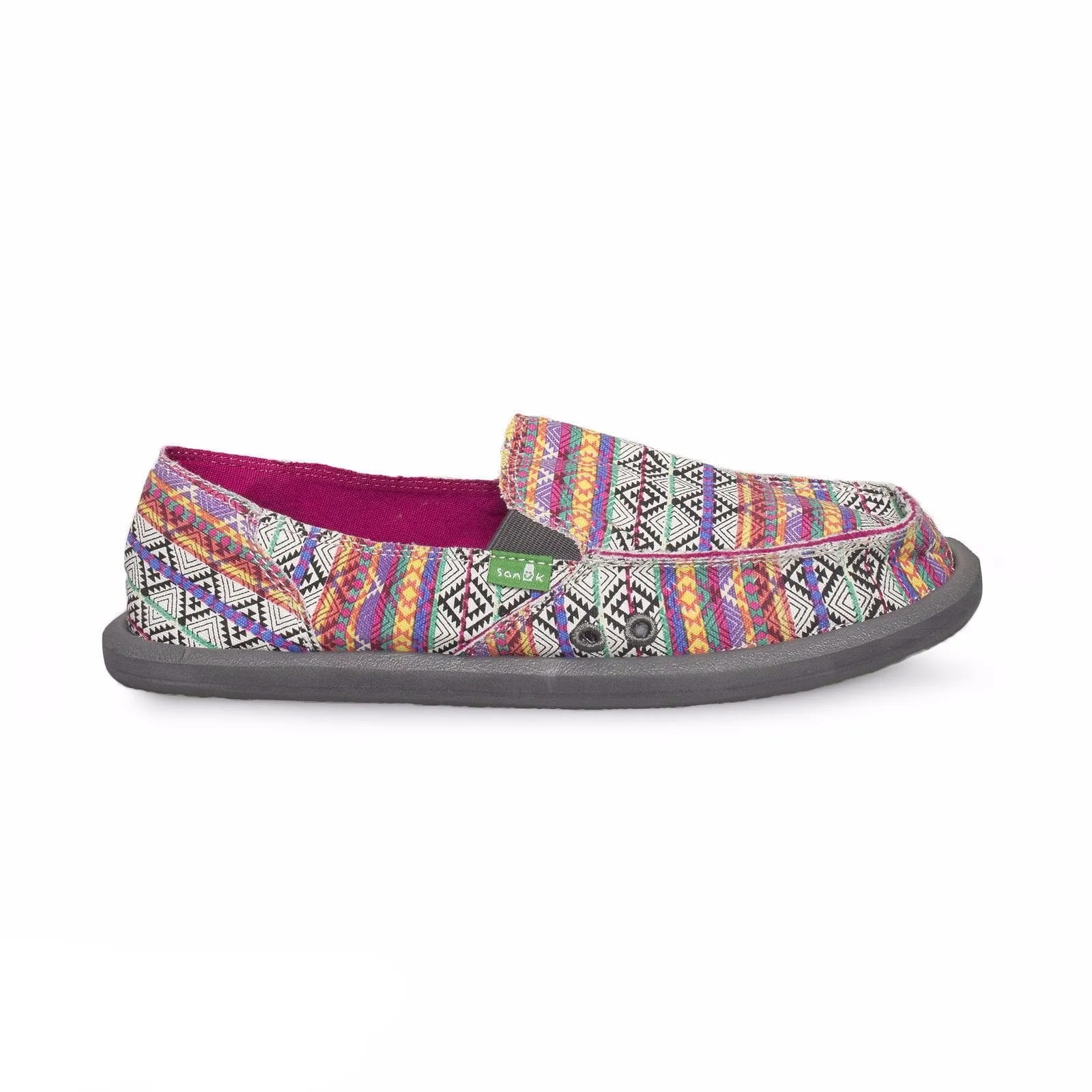 Sanuk Donna Tribal Magenta / Multi Tribal Stripe Shoes