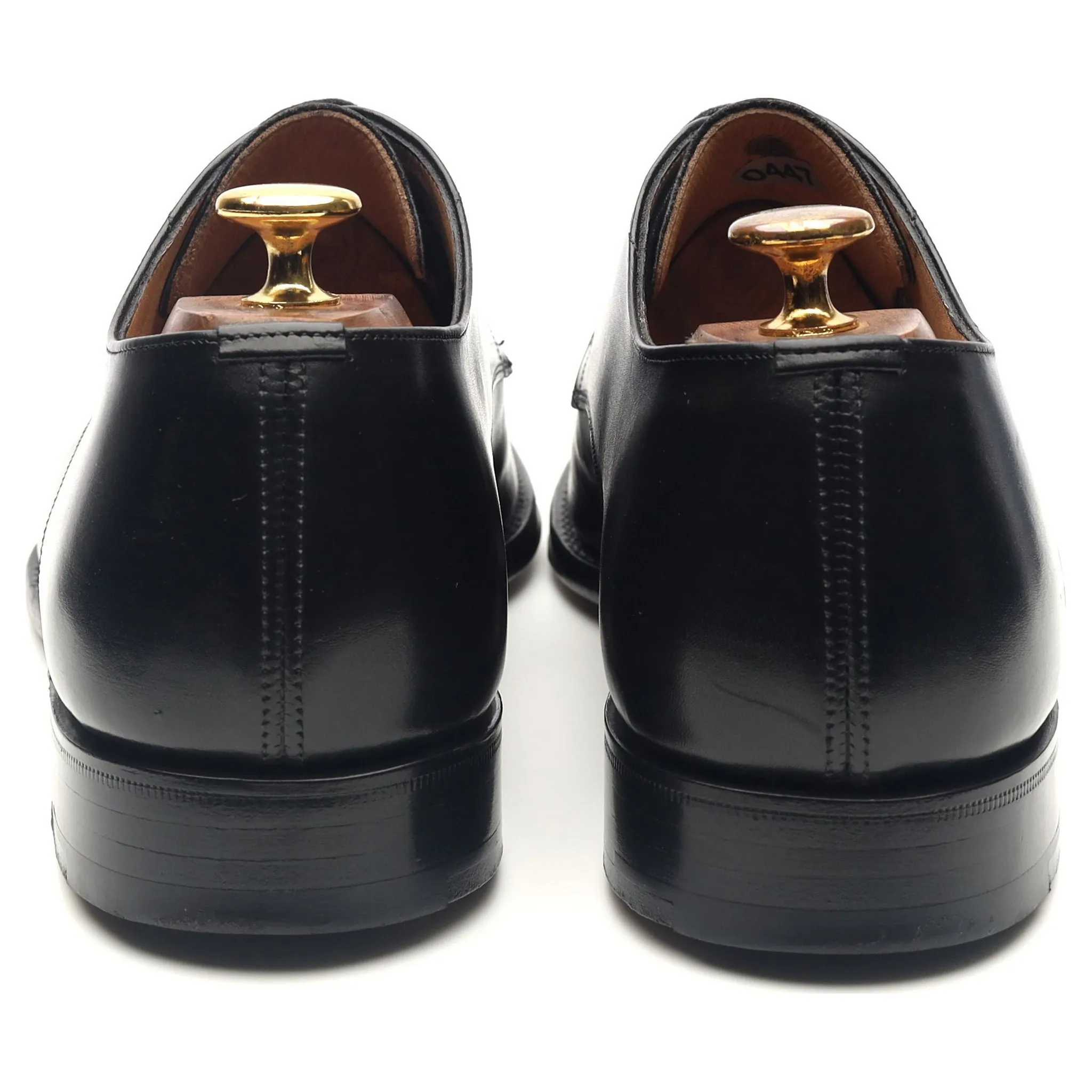 'Sawley' Black Leather Derby UK 7.5 F