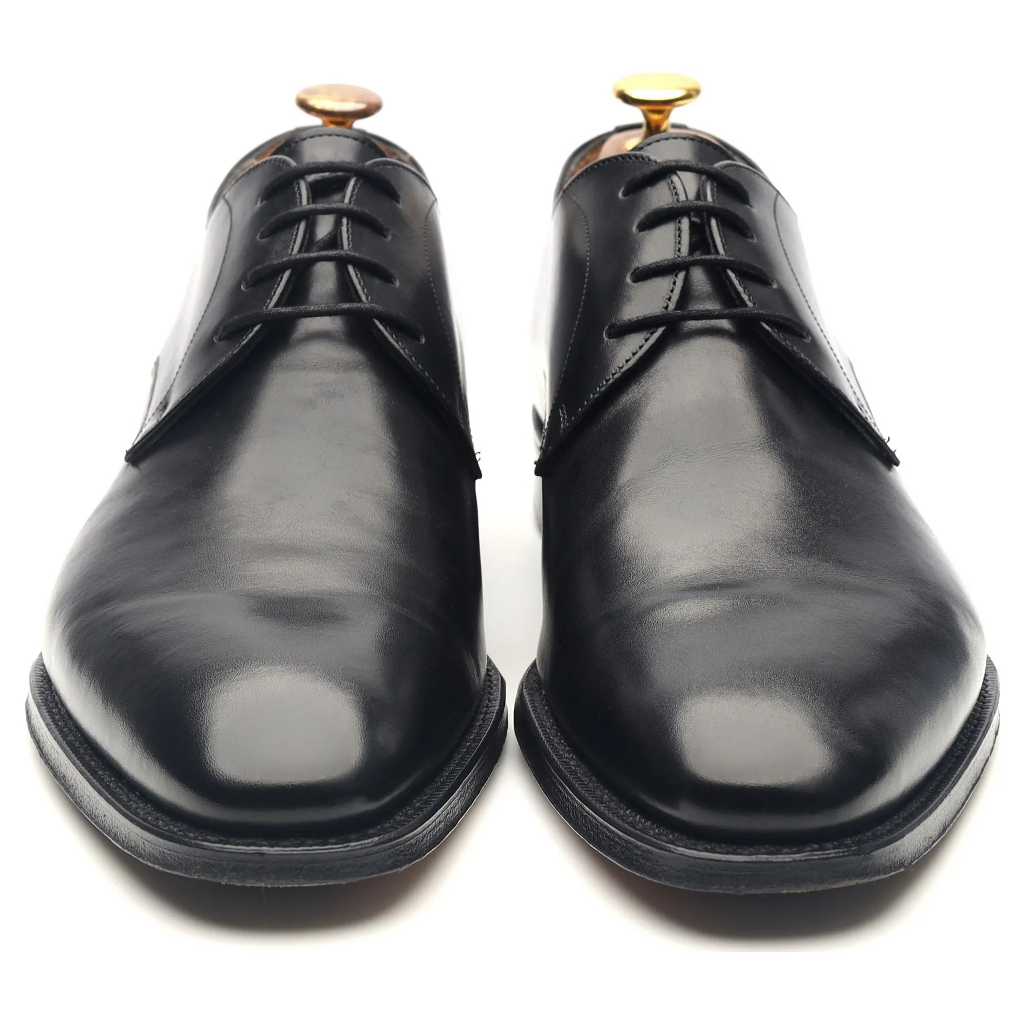 'Sawley' Black Leather Derby UK 7.5 F