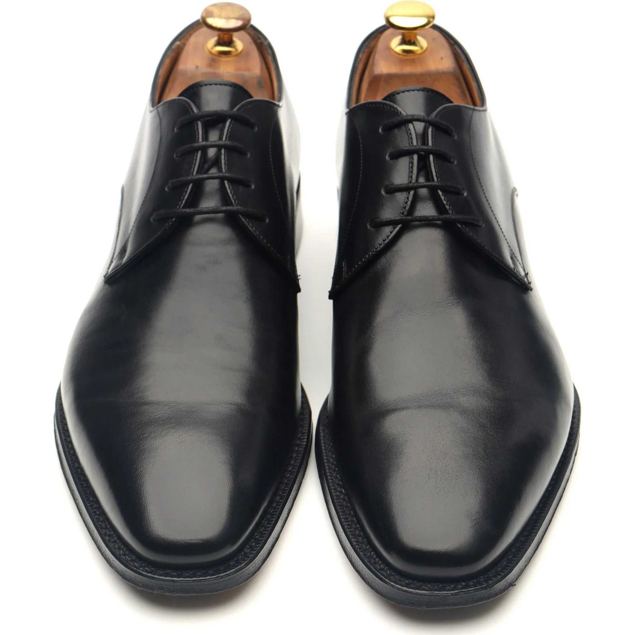 'Sawley' Black Leather Derby UK 7.5 F