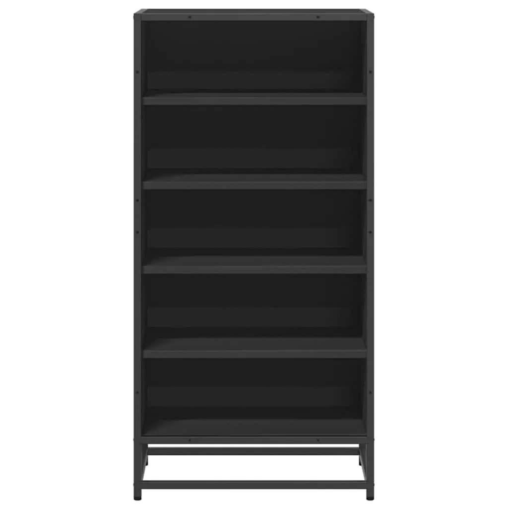 Shoe Rack Black 48x38x97.5 cm Engineered Wood