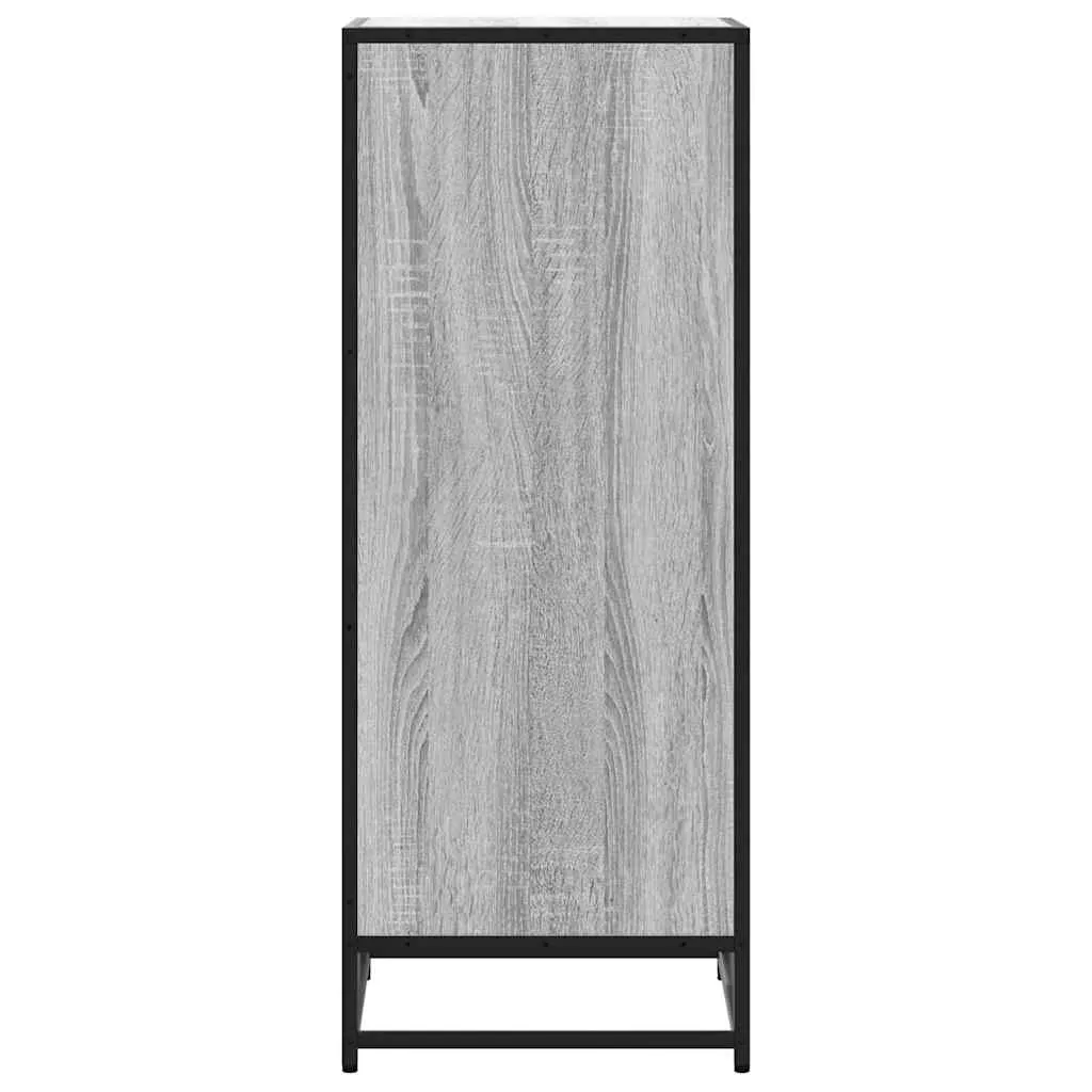 Shoe Rack Grey Sonoma 48x38x97.5 cm Engineered Wood