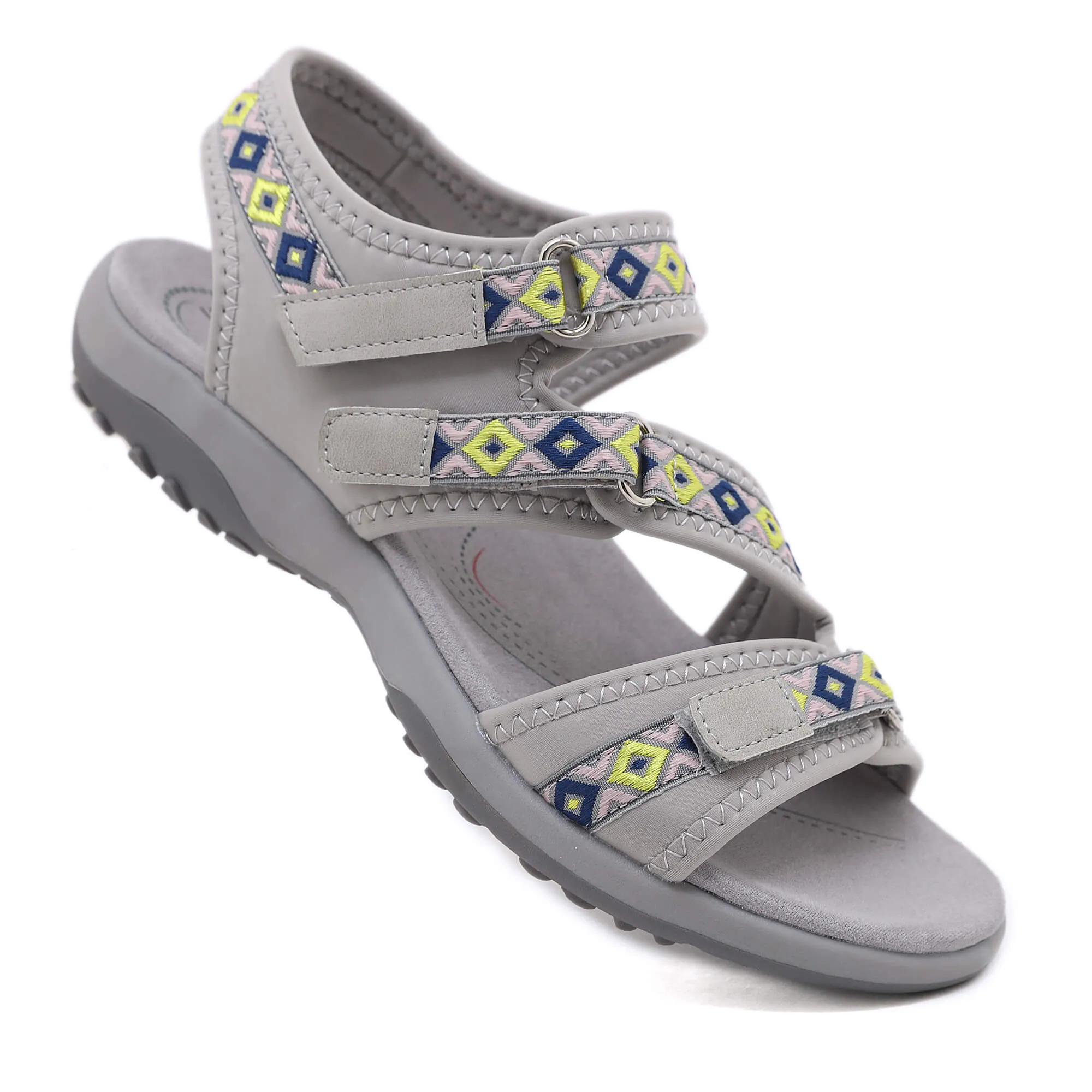 Siketu | Trekking Partner Cushioned Sandal - Grey