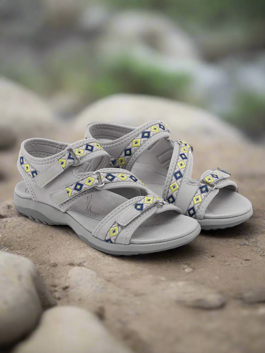 Siketu | Trekking Partner Cushioned Sandal - Grey