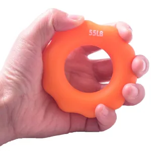 Silicone Finger Marks Grip Device Finger Exercise Grip Ring, Specification: 55LB (Orange)