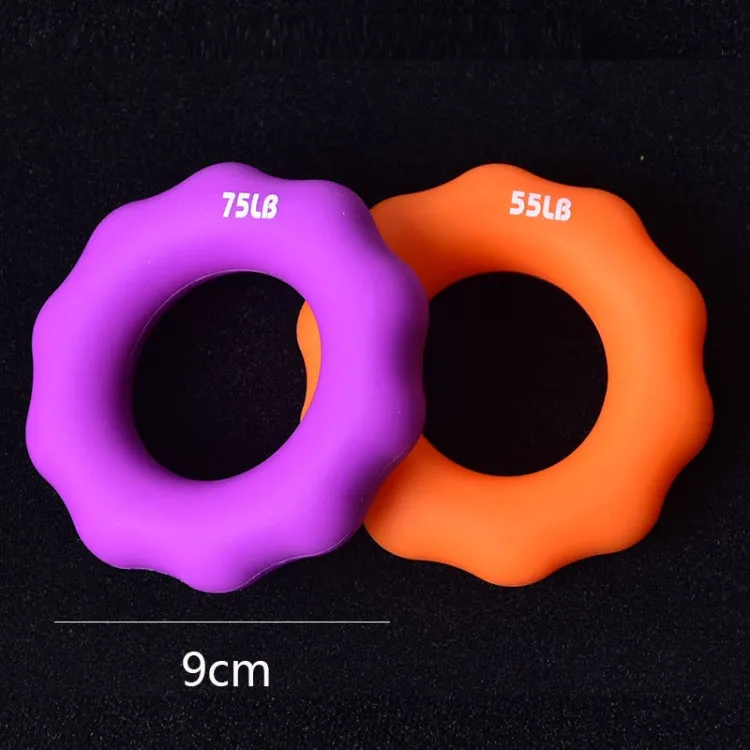 Silicone Finger Marks Grip Device Finger Exercise Grip Ring, Specification: 55LB (Orange)