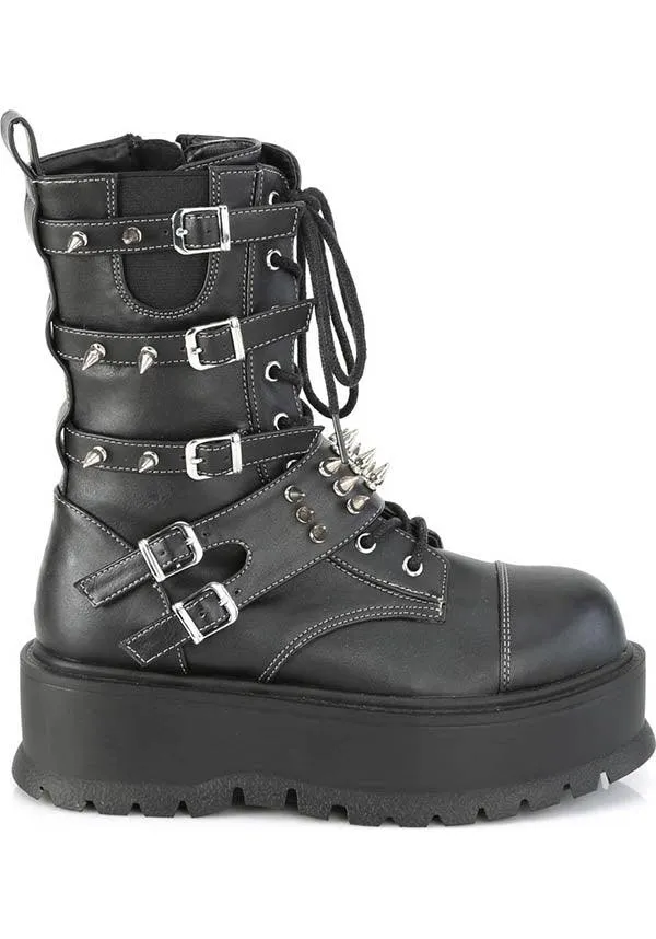 SLACKER-165 [Black] | PLATFORM BOOTS [PREORDER]