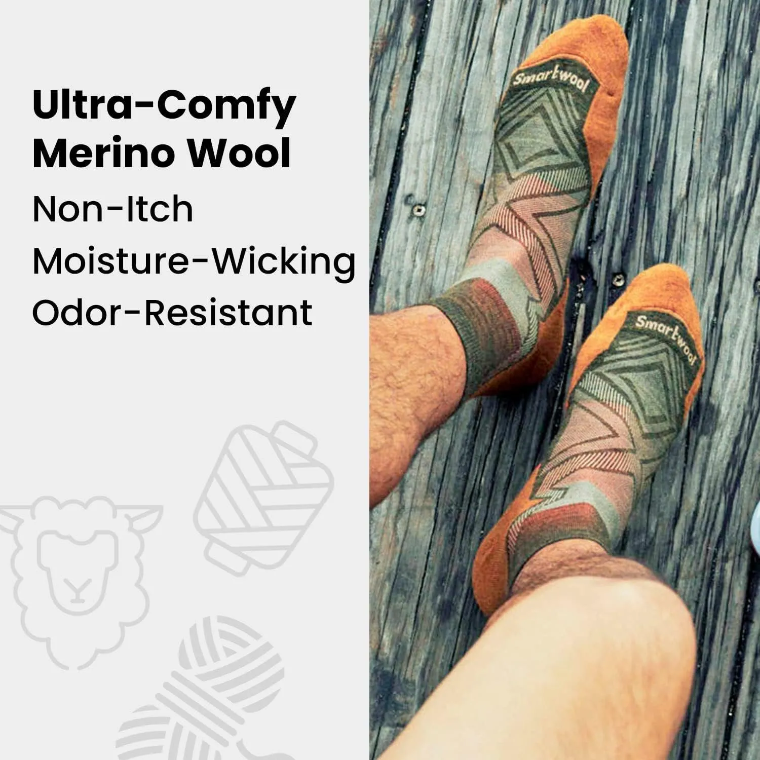 Smartwool Everyday Zero Cushion Merino Wool Low Cut No Show Socks for Men and Women